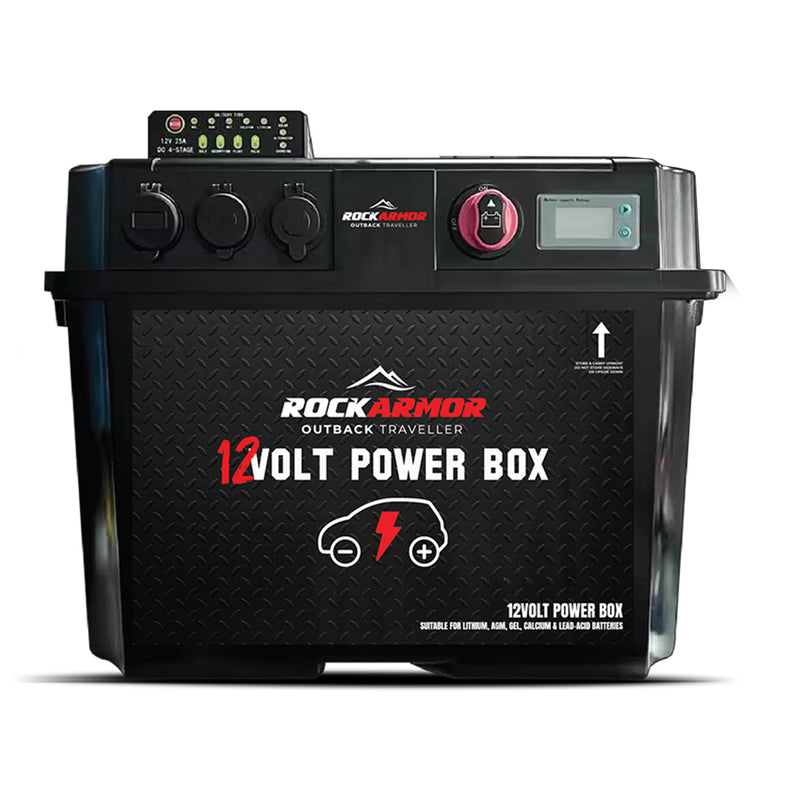 12volt Battery Box | Built in 25A DCDC Charger | Built in MPPT | IP67 Rated