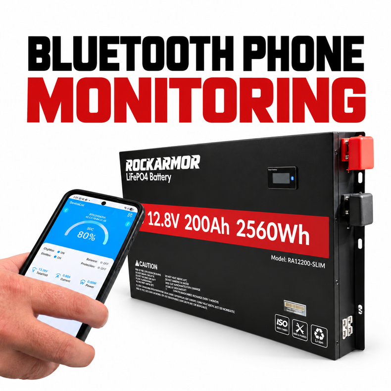 lithium battery with bluetooth monitoring 