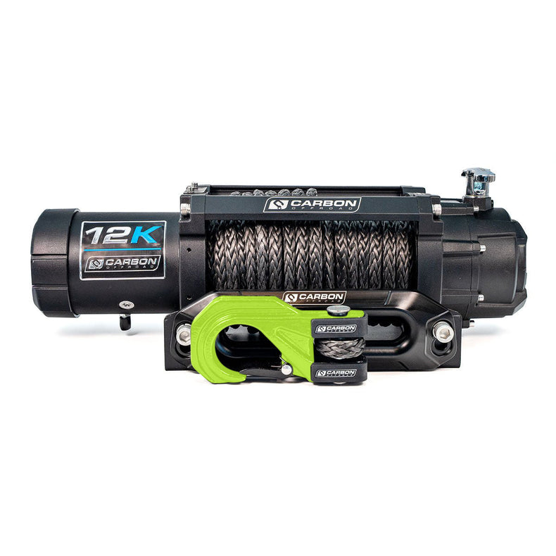 Carbon 12K - 12000lb Winch V3X with MegaPro Hook