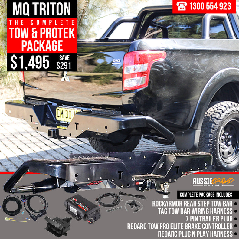MQ Triton Rear Step Tow Bar - Combo Pack