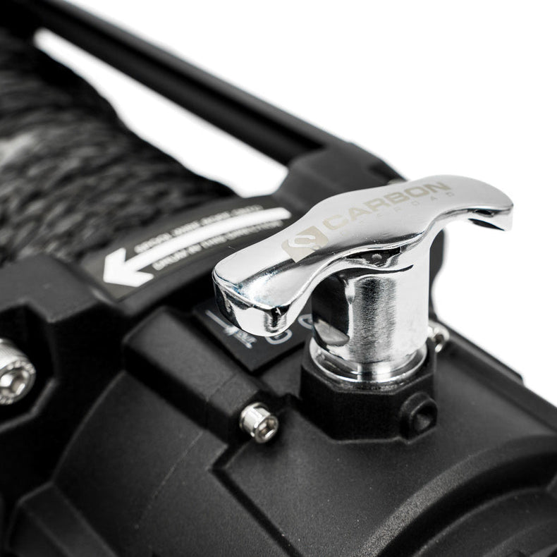 Carbon 12K - 12000lb Winch V3 with MegaPro Hook - CW - 12KV3BLK 5 Carbon Offroad