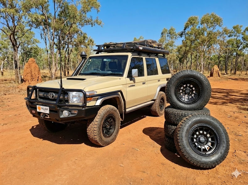 ROAR 4X4 DX065 17x9 Alloy Wheels – 6x139.7 PCD | Aggressive -5 Offset | Fits Hilux, Ranger, D-MAX, BT-50, Triton, Navara, Prado (Set of 4)