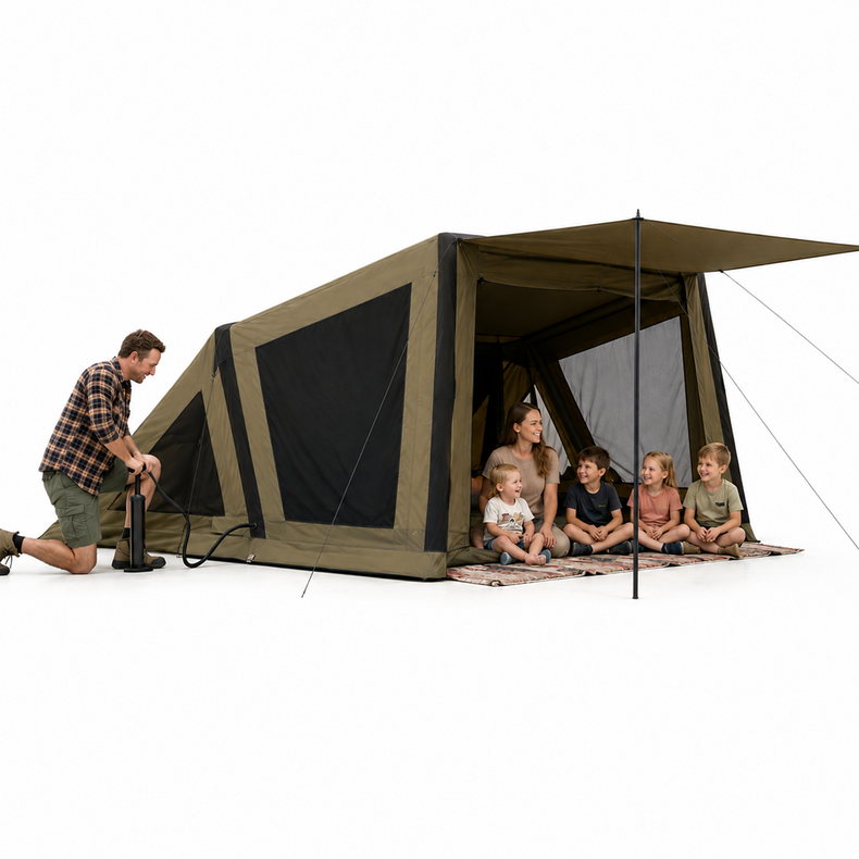 Inflatable Tent - Large Family Size with Awning