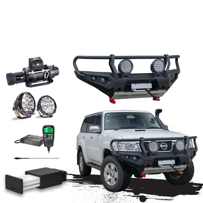 GU Patrol Touring Pack Suits: GU Patrol Series 4+  Bullbar, Winch, Lights, uhf + Free Fridge