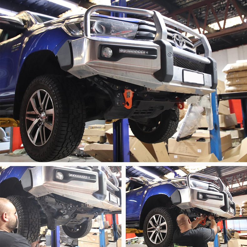 N80 Hilux Recovery Point for factory bull bar