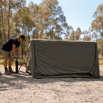 INFLATING THE AIR TENT