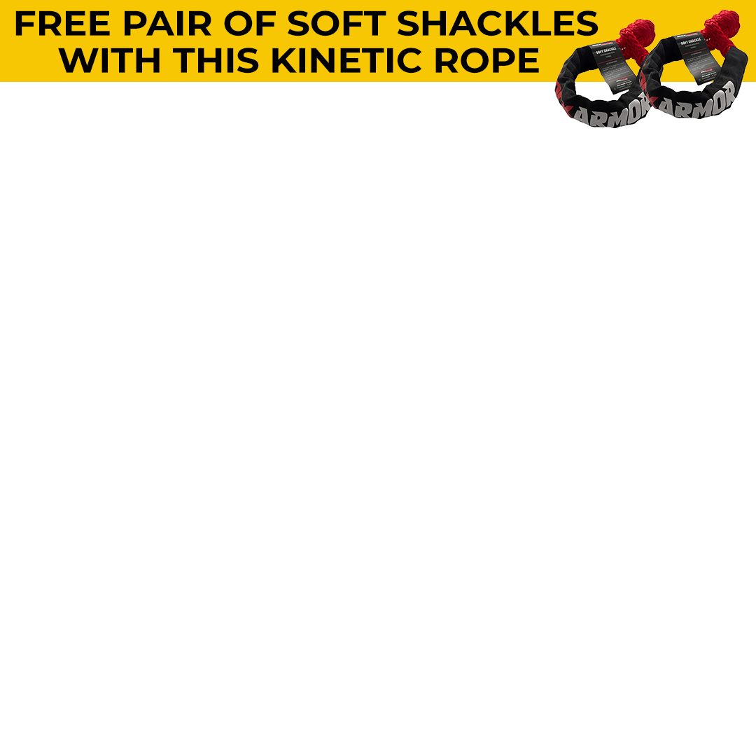 Special Overlay for 13,000kg Kinetic Recovery Rope | 9metres x 25mm | Green