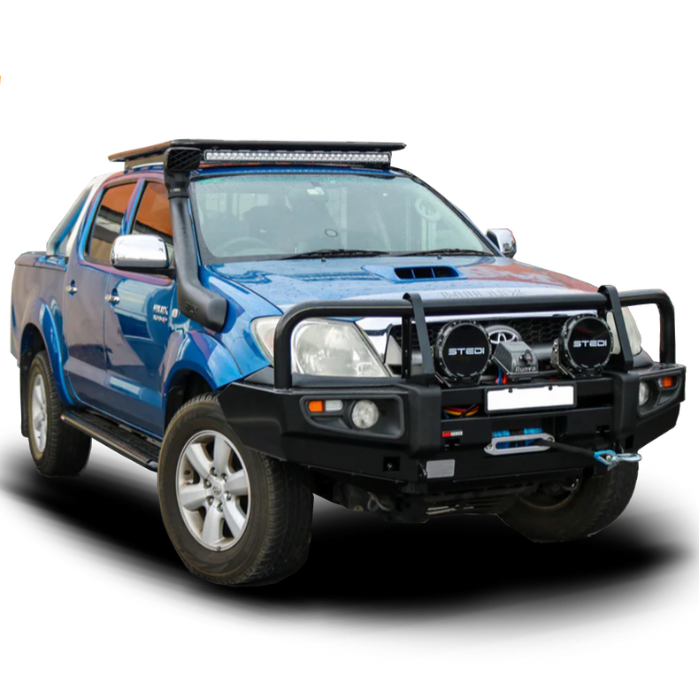 N70 Hilux Touring Pack Suits: 2005-07/2011 - Prem Bullbar, Winch, Lights, uhf + Free Fridge