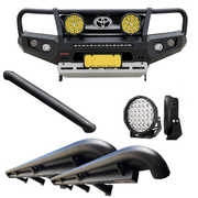 N70 Hilux Mod Package Suits: 04/2005 - 07/2011 | Bullbar, Rocksliders, Stainless Snorkels, LED Spotties