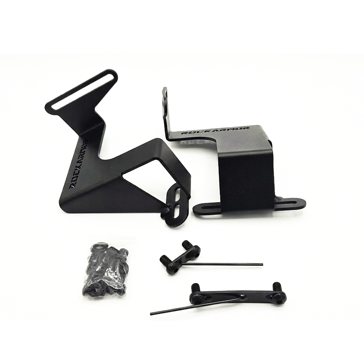 Behind the grille light bar bracket for N80 Hilux