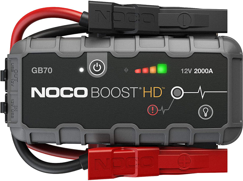 NOCO Boost HD GB70 2000 Amp 12-Volt UltraSafe Portable Lithium Car Battery Booster Jump Starter Power Pack for Up to 8-Liter Petrol and 6-Liter Diesel Engines