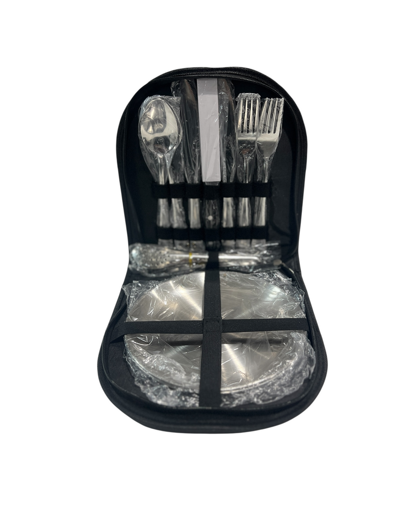 2PCS PLATE / UTENSIL KIT
