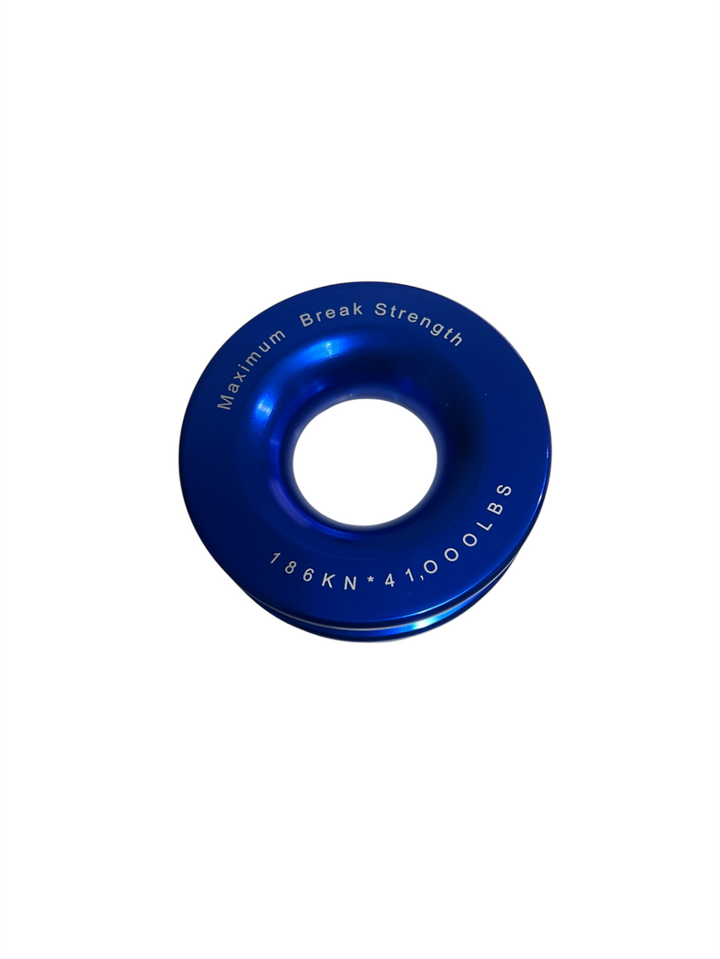18,000kg 100mm | Winch Rope Soft Shackle Ring Pulley | Blue | Rockarmor