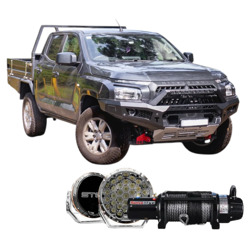 MV Triton GT Bumper Protek Pack - Bullbar, Winch, Lights