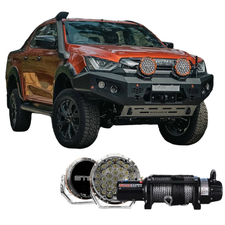 Isuzu Dmax No Loop Bull Bar Protek Pack 08/2020 - 04/2024 GT Bumper | Hoopless Bullbar (Copy)