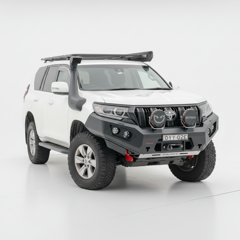 Prado 150 GT Bumper Steel no loop bull bar to Suit 11/2017+