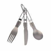 Rockarmor Titanium Camping Cutlery Set – Fork, Knife & Spoon