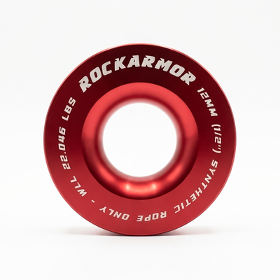 Rope Pulley 18,000kg 100mm | Winch Rope Soft Shackle | RED | Rockarmor