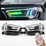 Pack component: RGBW HEADLIGHTS - Suits Hilux N80 08/2020 - 2025. Other accessories pictured are not included.
