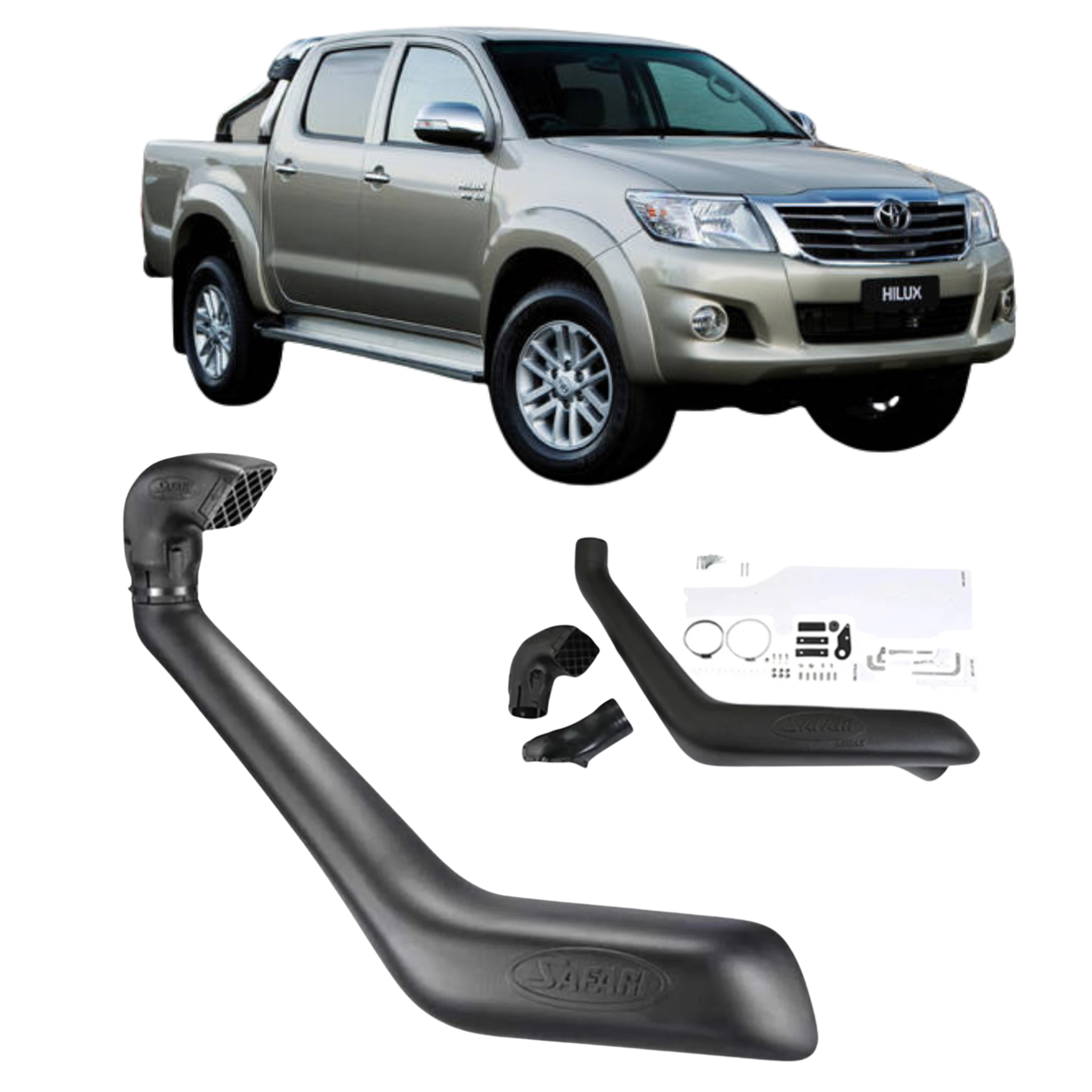 Safari Snorkel for n70 Hilux 25 Series 4.0L Petrol Pre Facelift (03/05