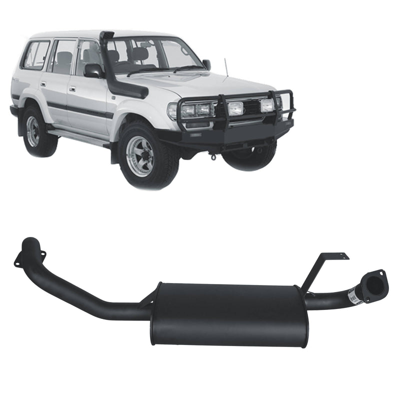 Redback Performance Centre Muffler Assembly for Toyota Landcruiser 80 Series Wagon 4.2L 1HZ & 4.5L FZ (01/1990 - 02/1998)