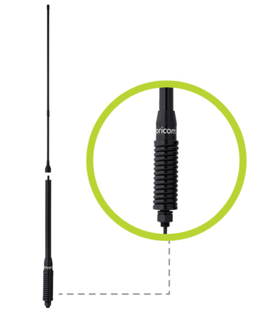 ANU1100 2-in-1 All-Terrain UHF CB Antenna for low/high gain (3dbi/6.5dbi)