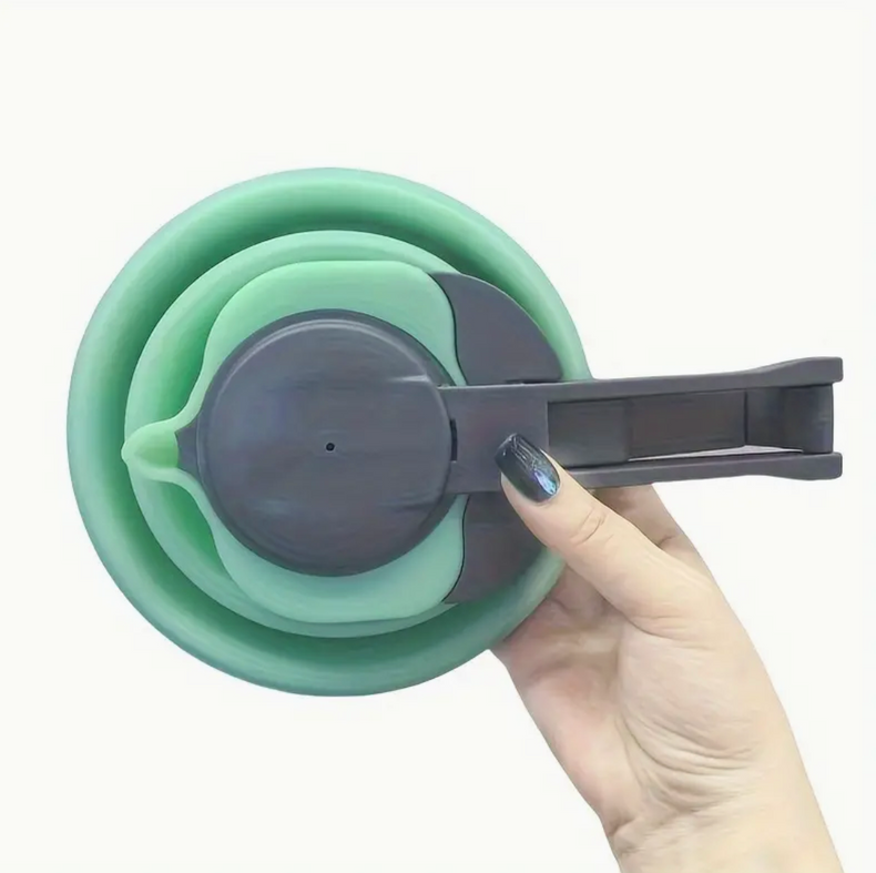 Camping Kettle - Collapsible Save Spacing - Green