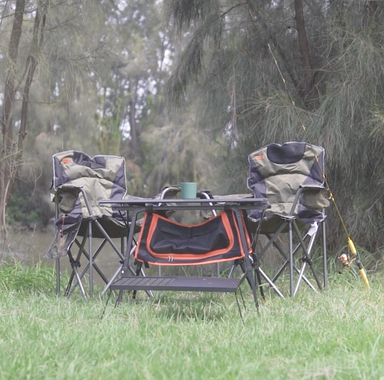 Touring Combo - Camp Table + 2 Camp Chairs + Pantry