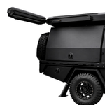 Shower Awning Swing Away Bracket with Gas Strut - Rockarmor 4x4