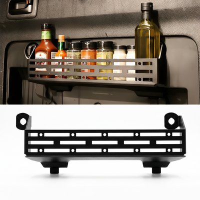 Prado 150 Rear door storage spice rack