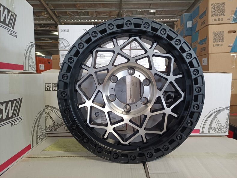 ROAR 4X4 DX005 17x9 Off-Road Alloy Wheel Set of 4 – 6x139.7 PCD, ET0, 110.1CB – Premium Fit for Hilux, Ranger, D-MAX, BT-50, Triton, Colorado, Prado, Navara