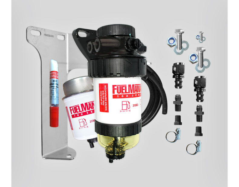 Fuel Manager Pre-Filter Water Separator Kit FM623DPK Suits Toyota LC Prado 2013-on 2.8L 150s 1GD-FTV Dual Battery
