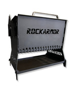 Rockarmor Camp Fire Pit & Grille Plate - 3mm Stainless Steel - (Black)