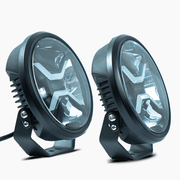 Xplore LED Driving Lights 9" + Built-in DRL Rockarmor 4x4