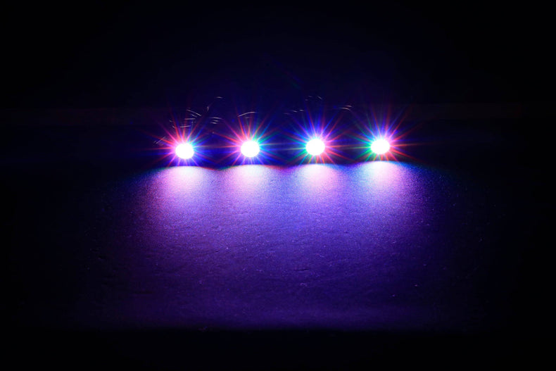 RGB Rock Lights 6 Pod  Bluetooth App Rockarmor 4x4