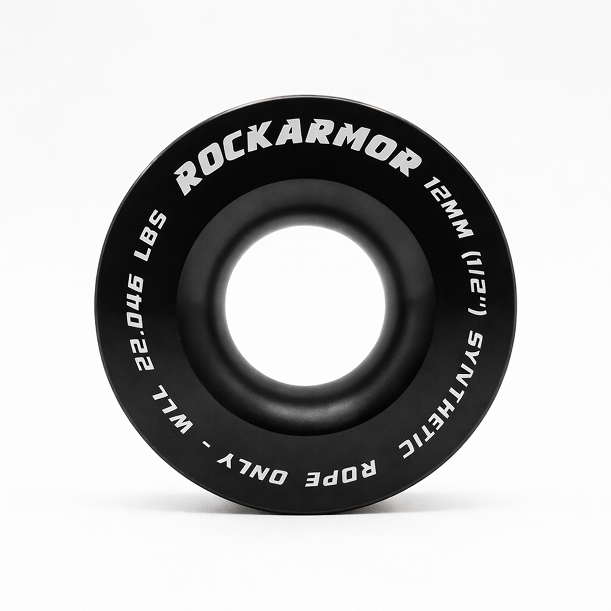 Rope Pulley - 18,000kg 100mm | Winch Rope Soft Shackle | BLACK | Rockarmor