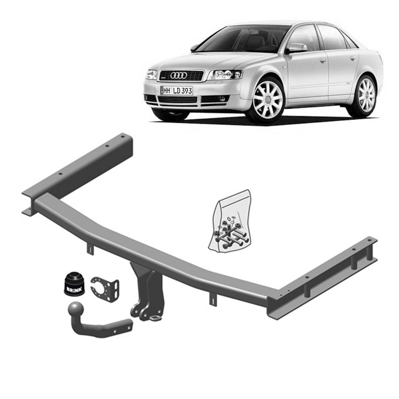 Brink Towbar for Audi A4 (04/2002 - 03/2009), Audi A4 (11/2004 - 06/2008), Audi A4 (11/2004 - 06/2008), Audi A4 (04/2001 - 12/2004), Audi A4 (11/2000 - 12/2004)