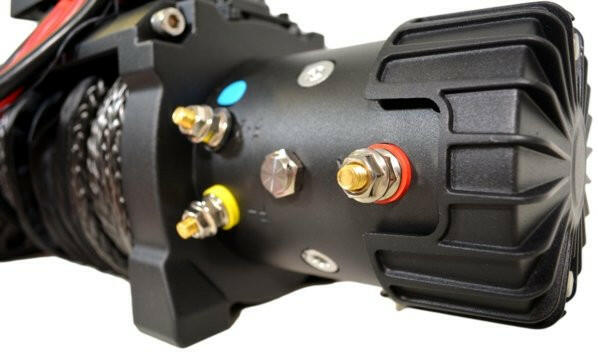 Carbon 12K 12000lb Electric Winch With Black Rope & Hook VER. 2 - Carbon Offroad