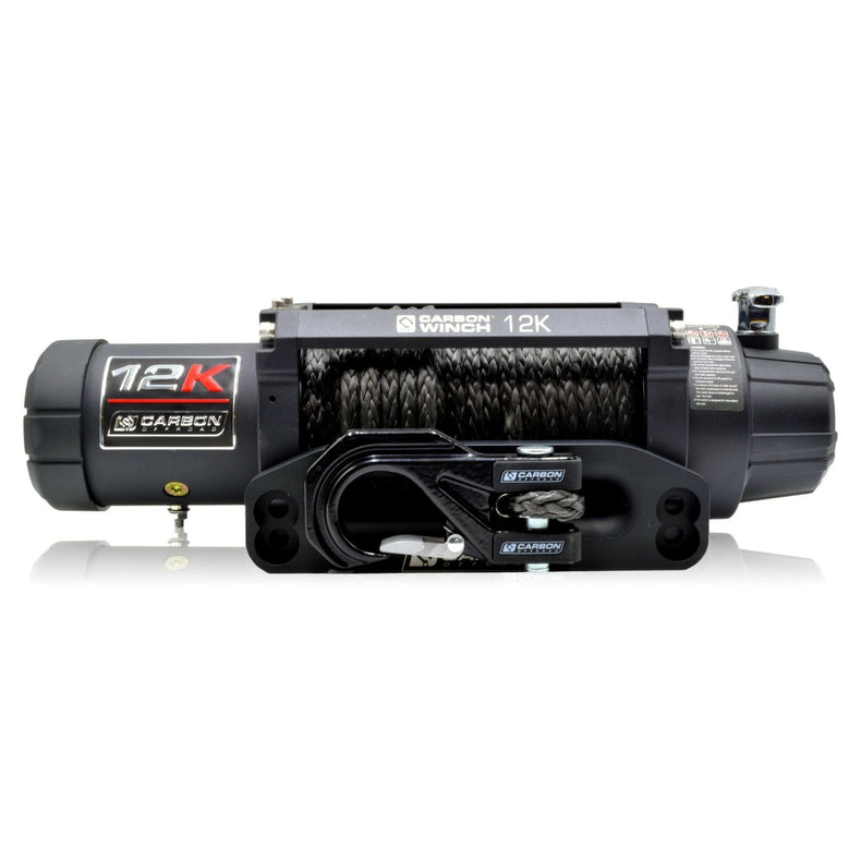 Carbon 12K - 12000lb Winch With Rope & Hook V3