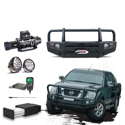 D40 Navara Touring Pack Suits: D40 Navara - Prem Bullbar, Winch, Lights, uhf + Free Fridge