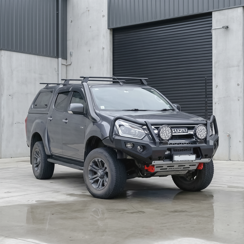 Isuzu DMAX Touring Pack Suits: DMAX 02/17-07/20  GT Bullbar, Winch, Lights, uhf + Free Fridge