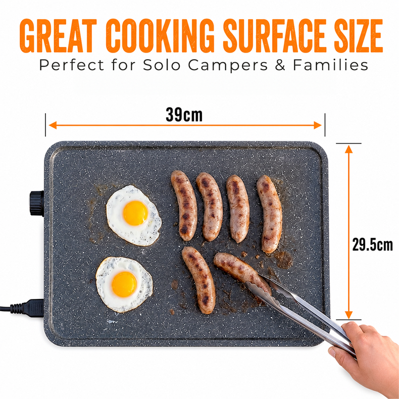 Camping Electric Grill Size