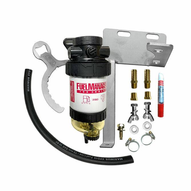 Fuel Manager Pre-Filter Fuel Water Separator Kit Suits Landcruiser 200 Series 4.5L VDJ200 2008-on OS-21-FM