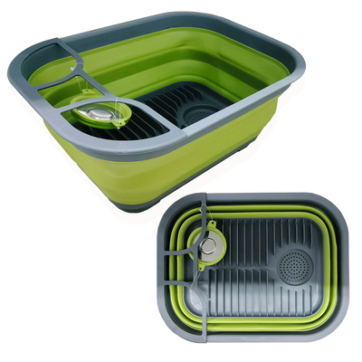 Collapsible Sink / Drying Rack - Green