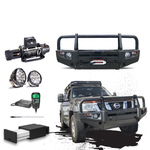 GU Patrol Touring Pack Suits: Series 1-3 GU Patrol - Prem Bullbar, Winch, Lights, uhf + Free Fridge