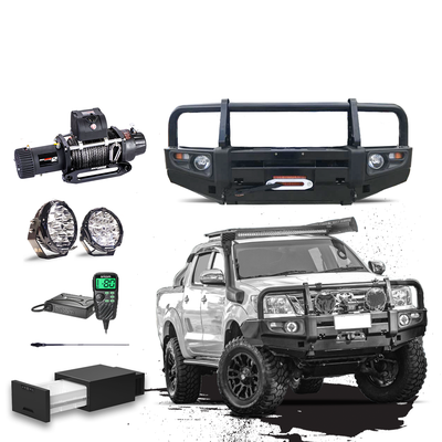 N70 Hilux Touring Pack Suits: 08/2011 - 08/2015 - Prem Bullbar, Winch, Lights, uhf + Free Fridge