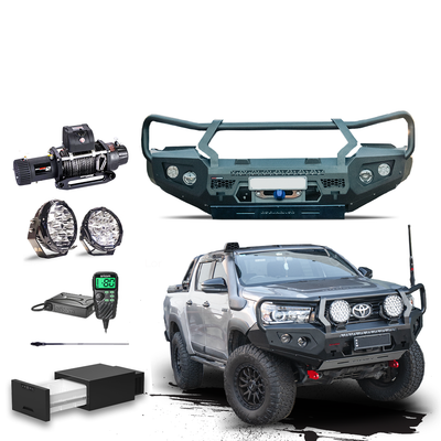 N80 Hilux Touring Pack Suits: Hilux 09/2015 - 07/2020 - Bullbar, Winch, Lights, uhf + Free Fridge