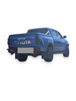 Example upgraded 2016 Hilux on a white studio background - additional accessories shown; refer to pack inclusions