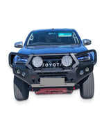 Example upgraded 2016 Hilux on a white studio background - additional accessories shown; refer to pack inclusions