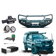 Hilux Touring Pack Suits: Hilux 08/2020 - 11/2025 - Bullbar, Winch, Lights, uhf + Free Fridge